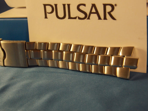 Pulsar watchband 013 Back # V072-0050 Black/Gold Tone Bracelet