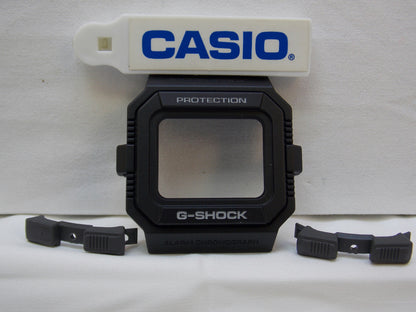 Casio Watch Parts GW-5500 3 piece Bezel black / white Letters. Also fits G-5500