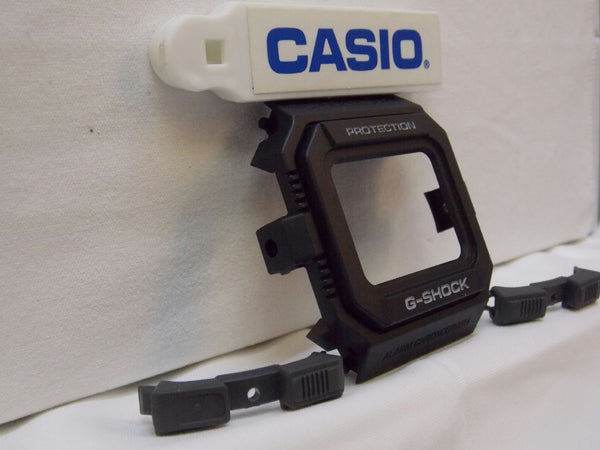 Casio Watch Parts GW-5500 3 piece Bezel black / white Letters. Also fits G-5500
