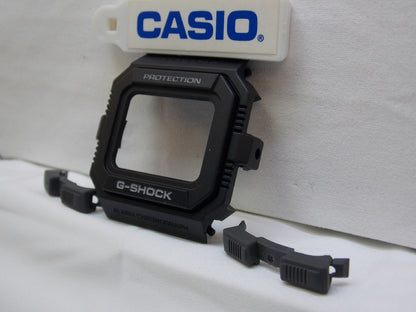 Casio Watch Parts GW-5500 3 piece Bezel black / white Letters. Also fits G-5500