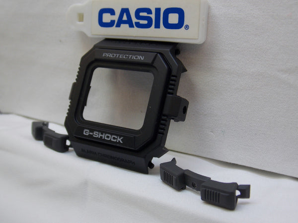 Casio Watch Parts GW-5500 3 piece Bezel black / white Letters. Also fits G-5500