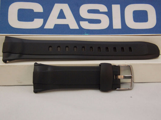Casio Watchband WVA-430, WVA-470, WVA-620, WVQ-400 Black Resin Waveceptor Strap