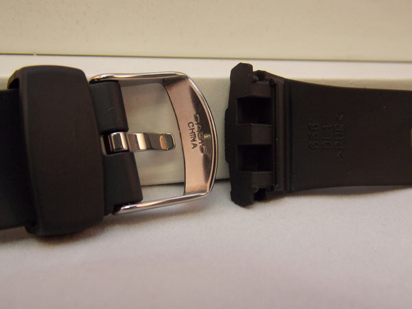 Casio watchband WVA-430, WVA-470, WVA-620, WVQ-400 Black Rub Waveceptor