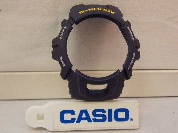 Casio Watch Parts G-2900 F-2 Bezel blue G-Shock Shell w/ Yellow & White Letters
