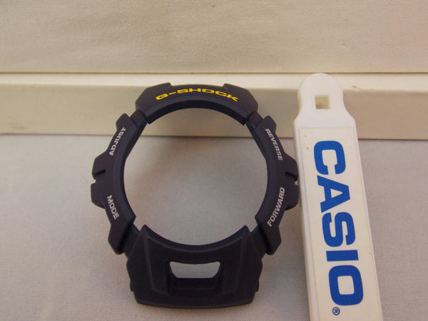 Casio Watch Parts G-2900 F-2 Bezel blue G-Shock Shell w/ Yellow & White Letters