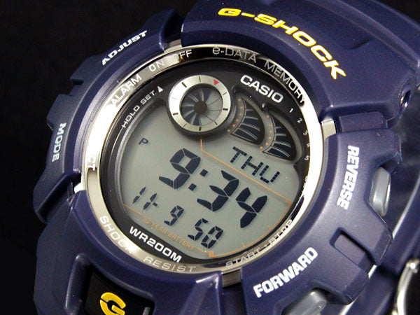 Casio Watch Parts G 2900 F 2 Bezel blue G Shock Shell w Yellow Whit WristWatcher