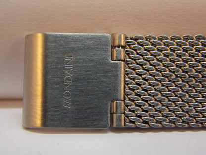 Mondaine Swiss Railways watchband 14mm Bracelet One Piece Steel Mesh Watchband