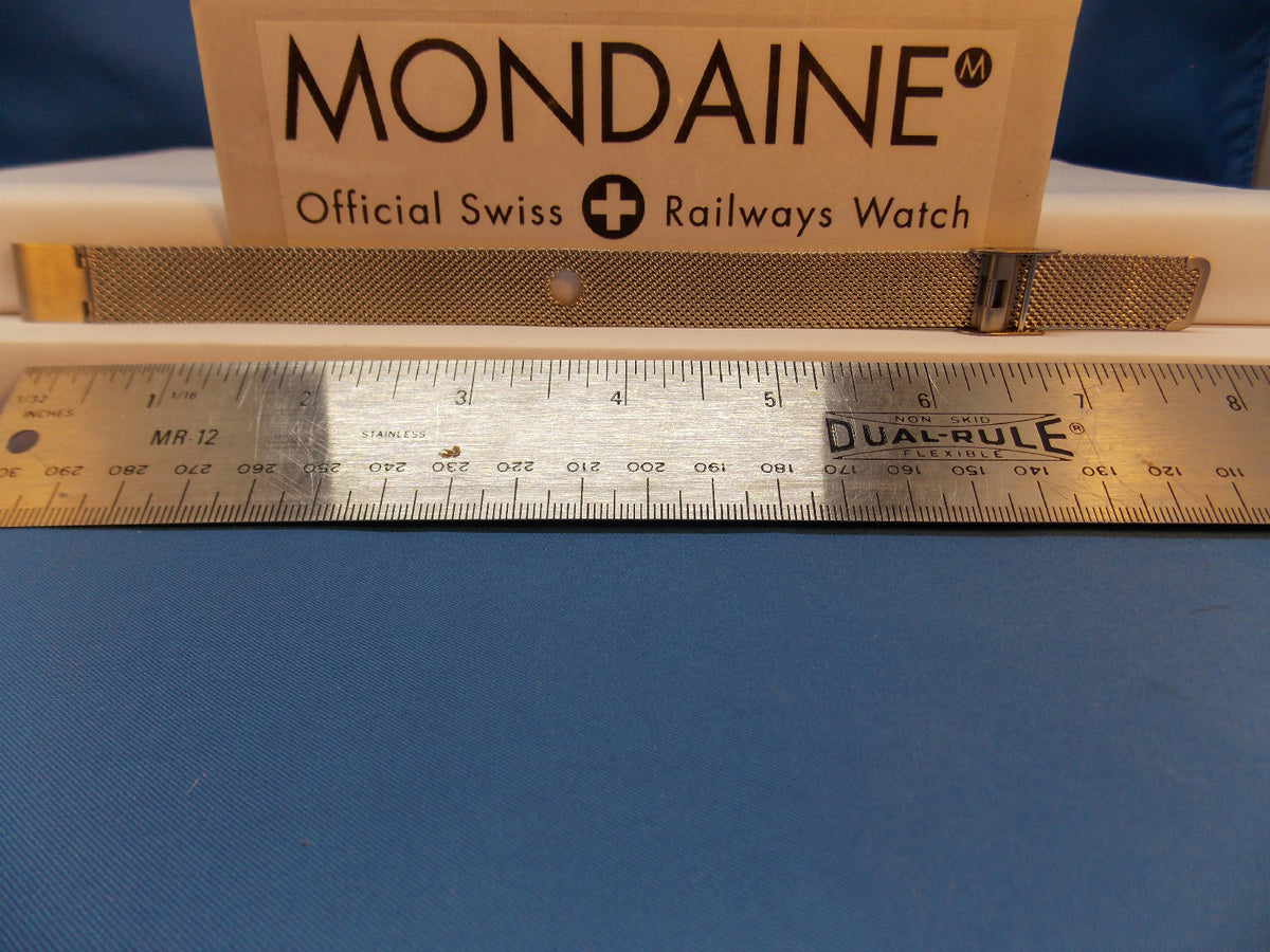 Mondaine Swiss Railways watchband 14mm Bracelet One Piece Steel Mesh Watchband