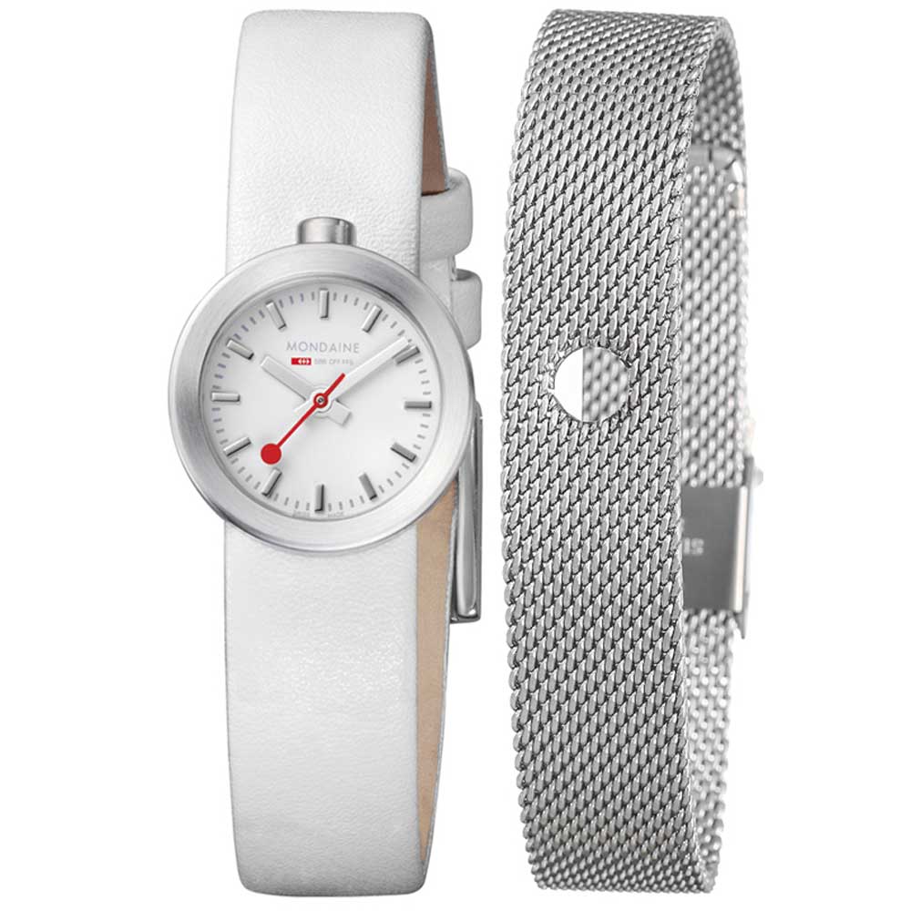 Mondaine Swiss Railways watchband 14mm Bracelet One Piece Steel Mesh Watchband