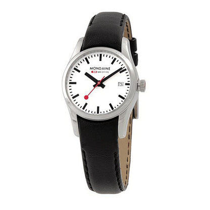 Mondaine Swiss Railways watchband 14mm Extra Long Curved end Leather