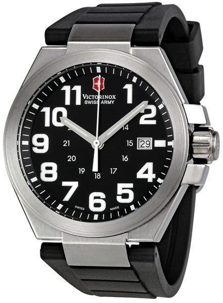 Swiss Army Watchband Convoy Black Rubber Strap fits Model 241162 Watchband