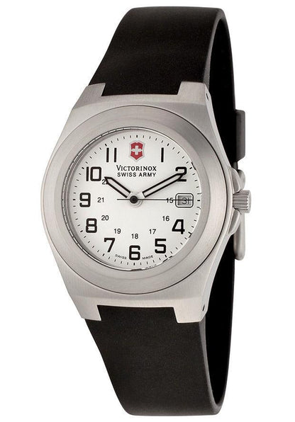 Swiss Army Watchband Excursion Mans Black Rubber w/Pins. Strap For Model 24499