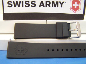 Swiss Army watchband Maverick ll (2) Man's black Rubber 22mm  Sports Band
