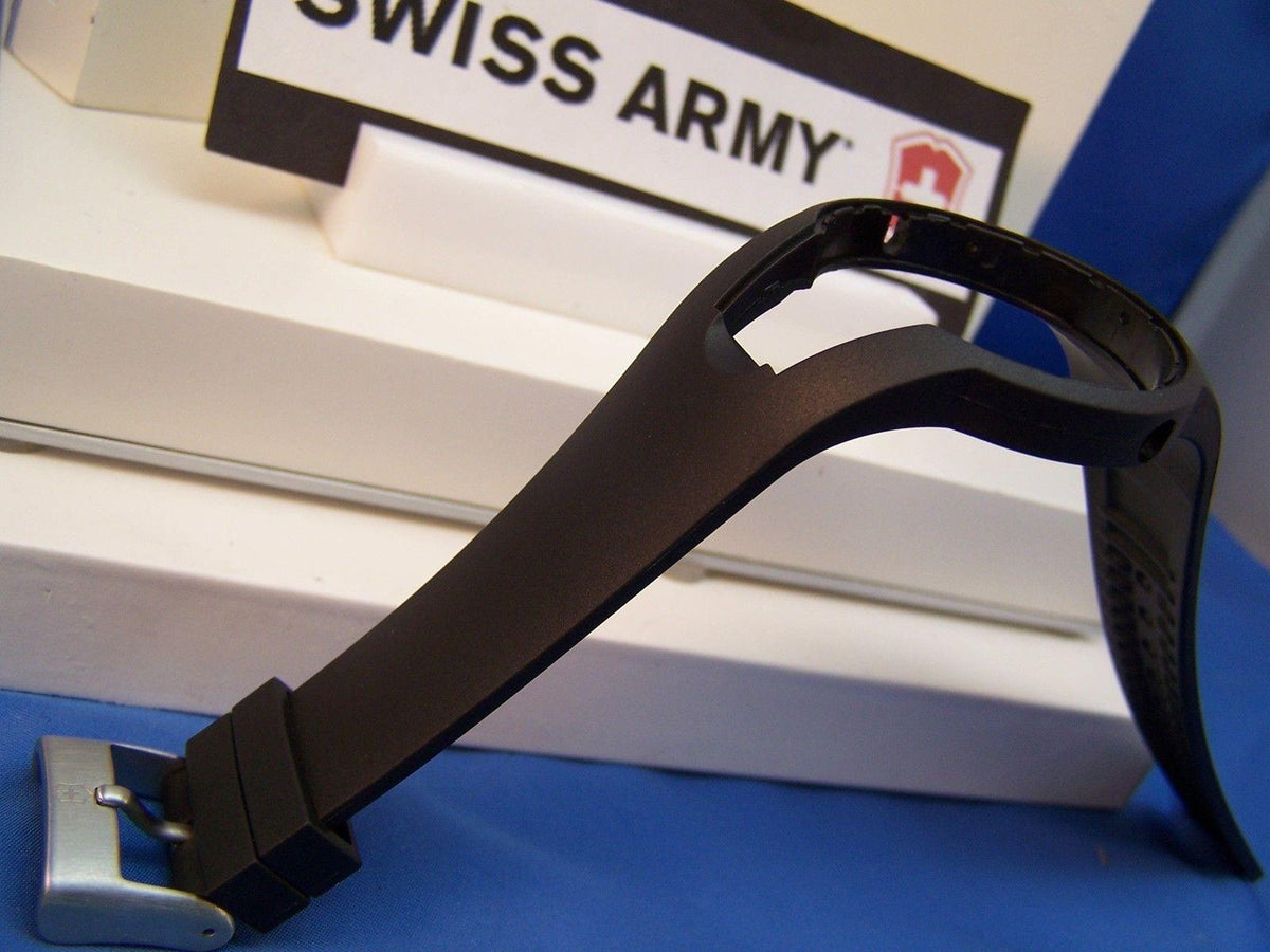 Swiss Army Watchband Night Vision 24070 Black Resin Strap Watchband