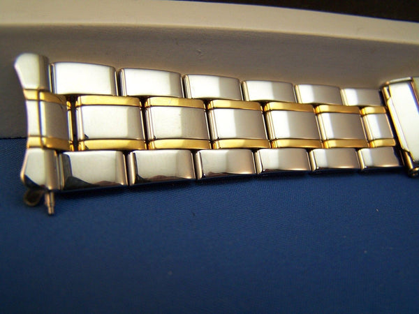 Swiss Army Watchband Mod 20093 Officers Men's Bracelet Two Tone 19mm curved end