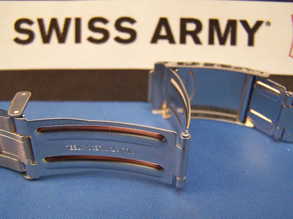 Swiss Army Watchband Mod 20093 Officers Men's Bracelet Two Tone 19mm curved end