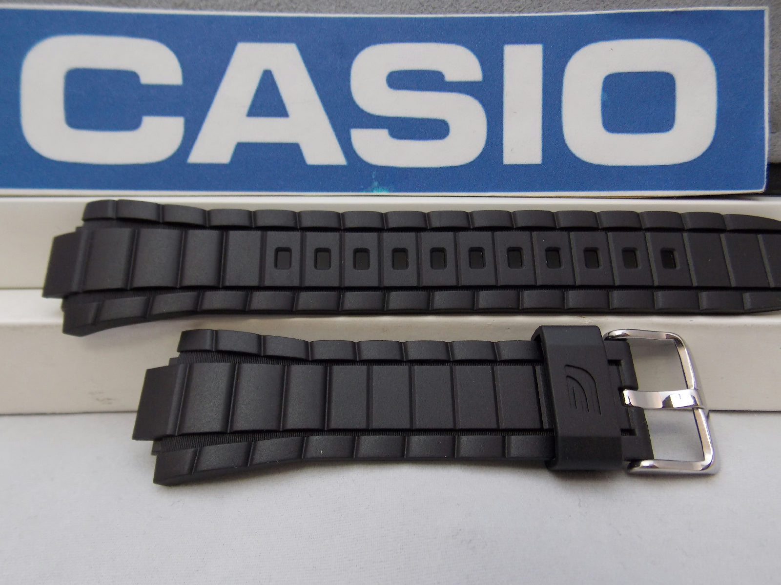 Casio Watchband EFR-519 Black Resin Strap / Watchband Edifice