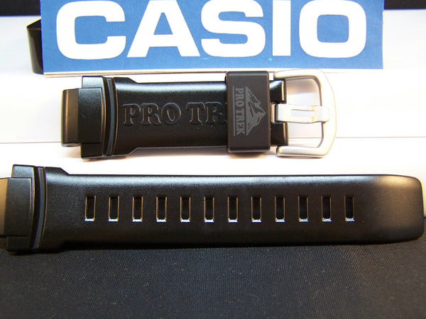 Casio watchband PRW-5050 Polished Shiny Black Resin  / Watchband