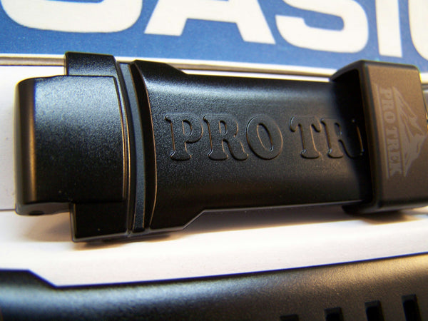 Casio watchband PRW-5050 Polished Shiny Black Resin  / Watchband