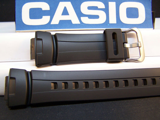 Casio Watchband G-100, G101, G-200, G-2110, G-2300, G-2310 Black Resin Strap