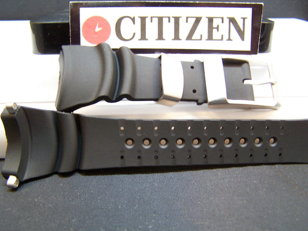 Citizen Watchband BJ8050 -08E Black Rubber Strap for Eco Drive 300m Prof. Diver