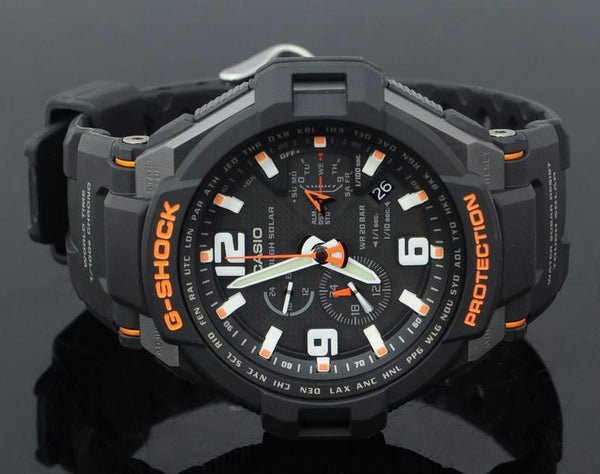 Casio watchband G-1400 Blk Resin  G-shock Tough Solar Water 20 Bar Resist