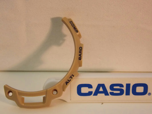 Casio Watch Parts PAG-40 & PRG-40 Tan Partial Bezel 3 O'clock Side