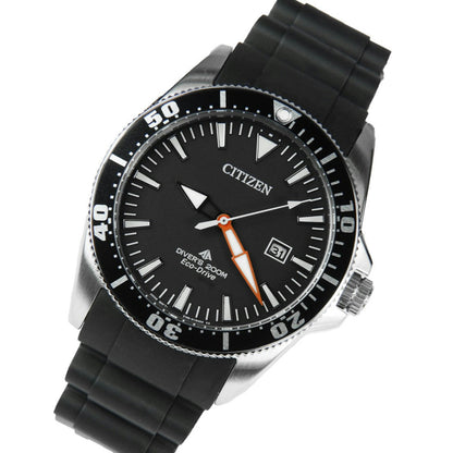 Citizen Watchband BN0100 -00E Black Rubber Divers 200m ECO-Drive & BJ2111 -08E