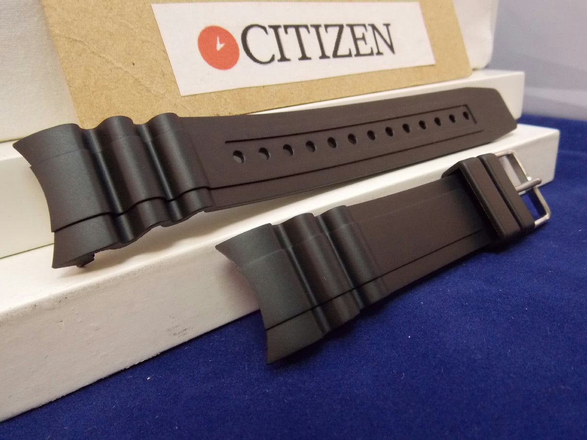 Citizen Watchband BN0100 -00E Black Rubber Divers 200m ECO-Drive & BJ2111 -08E