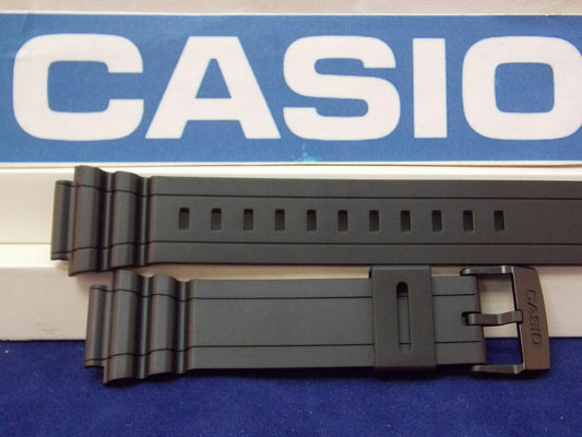 Casio Watchband MRW-S300, MRW-S310 Black Resin Strap. Watchband