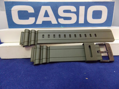 Casio Watchband MRW-S300 H-3BV Miltary Green Rubber Strap. Watchband
