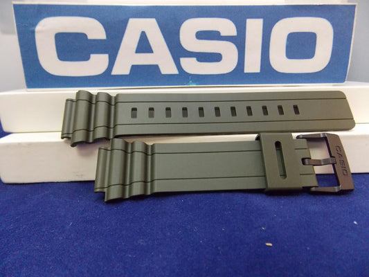 Casio Watchband MRW-S300 H-3BV Miltary Green Rubber Strap. Watchband