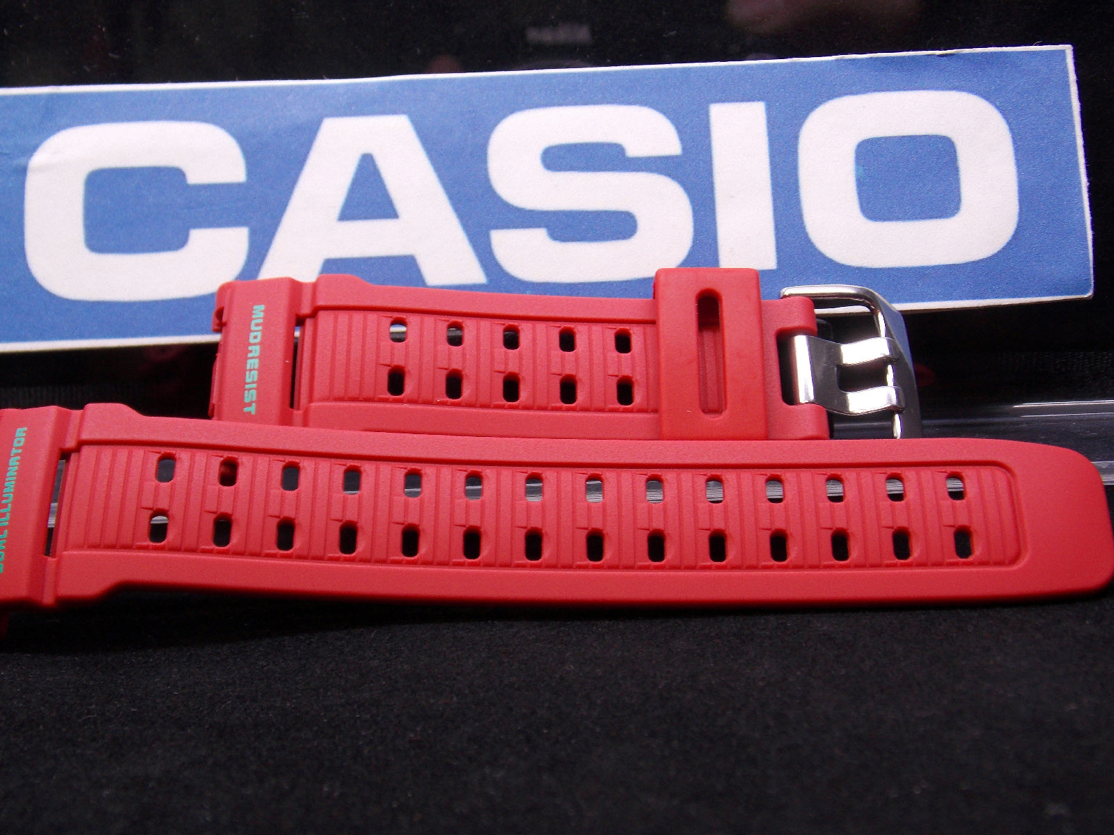 Casio watchband G-9000 MX-4 Red Mud Resist Dual Illuminator. . Watchband