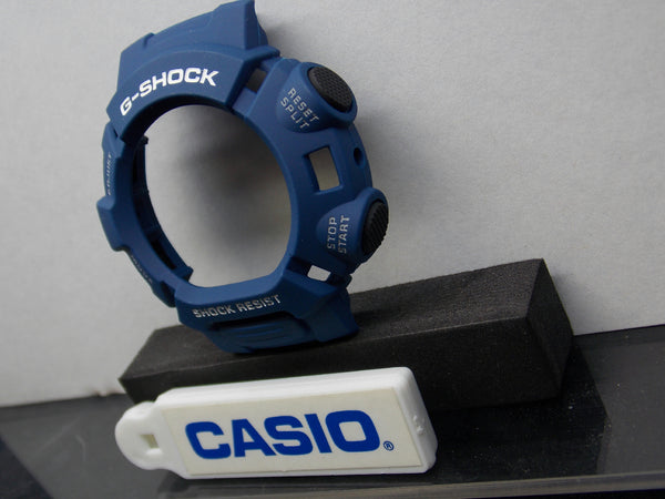 Casio Watch Parts G-9000 MX-2 blue Bezel/Shell W/Black Push Pads White Letter