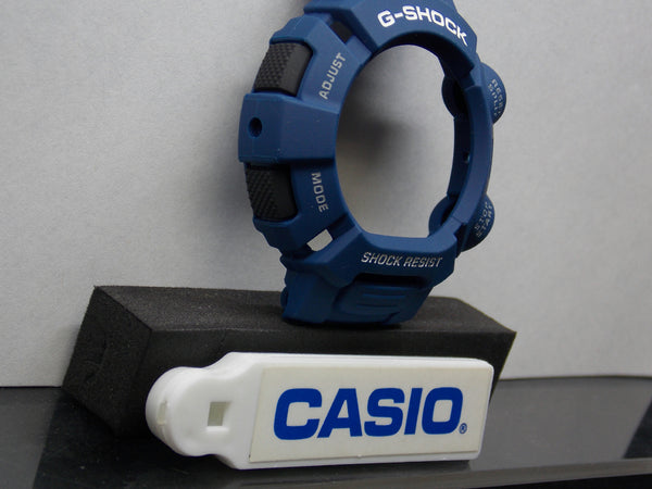 Casio Watch Parts G-9000 MX-2 blue Bezel/Shell W/Black Push Pads White Letter