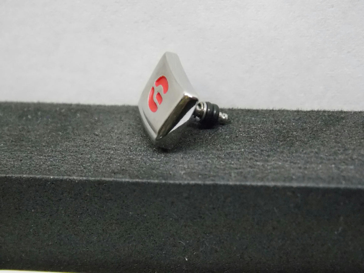 Casio Watch Parts G-2900 Light Button Polished Siver Tone w/Red G