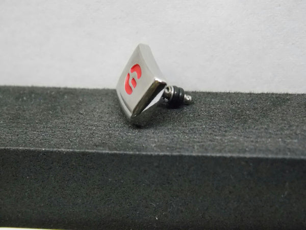 Casio Watch Parts G-2900 Light Button Polished Siver Tone w/Red G