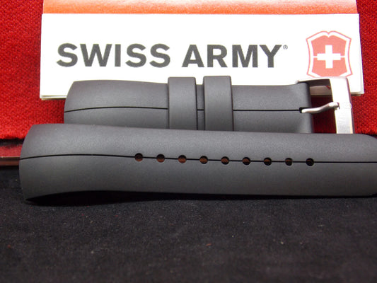 Swiss Army Watchband ST3000 Black Rubber Strap.For StarTech 3000 Digi/Ani Watch