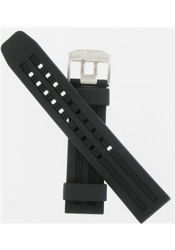Luminox WatchBand 8050 8150 8250 850 Navy Seals 22mm Blk Rub w/Steel Logo Bkl