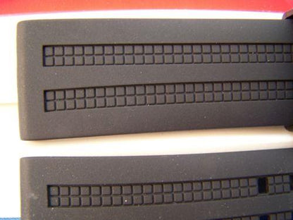 Luminox WatchBand 8050 8150 8250 850 Navy Seals 22mm Blk Rub w/Steel Logo Bkl