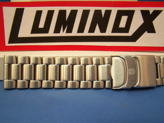 Luminox WatchBand 3150;3152;3182 ColorMark Steel SilverTn Bracelet 23mm