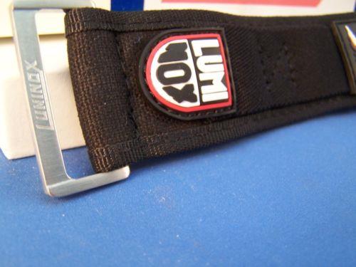 Luminox WatchBand Red Logo NylonGrip 27mm Overall Width.Fits Most Mns 22mm Watch