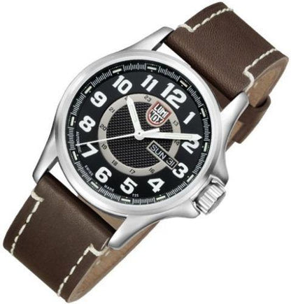 Luminox WatchBand 1800 Field Brown 23mm Leather Watchband-. Steel Buckle