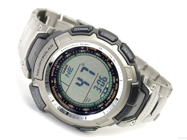 Casio Watchband PAW-1300 T Titanium Bracelet w/End PiecesTough Solar PathFinder