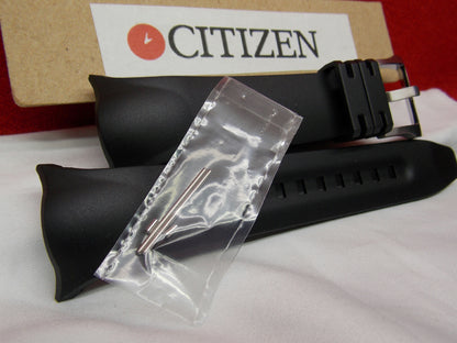 Citizen Watchband BN5048-01E Black Resin Strap. Compass Altimeter Watchband