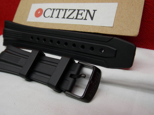 Citizen watchband BN0095 -08E Black Rubber  Eco Drive WR-200 Watchband