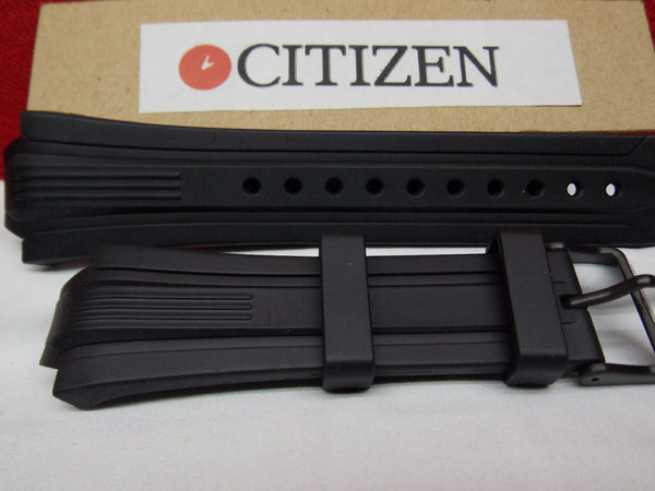 Citizen watchband BN0095 -08E Black Rubber  Eco Drive WR-200 Watchband