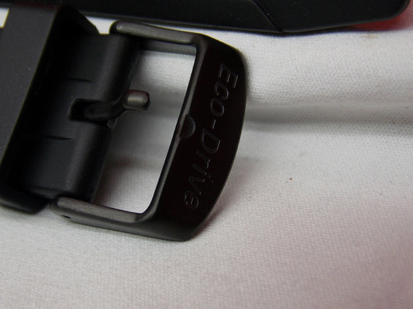 Citizen watchband BN0095 -08E Black Rubber  Eco Drive WR-200 Watchband
