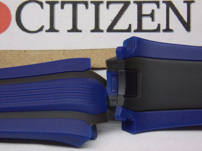 Citizen Watchband BN0097 -02H Blue Rubber Strap Eco Drive WR-200 Watchband