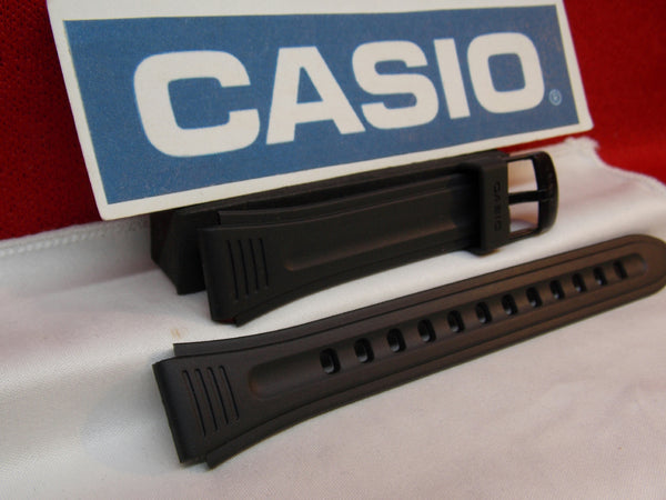 Casio Watch Band LW-201 15mm Ladies Black Resin Sport Strap. Watchband
